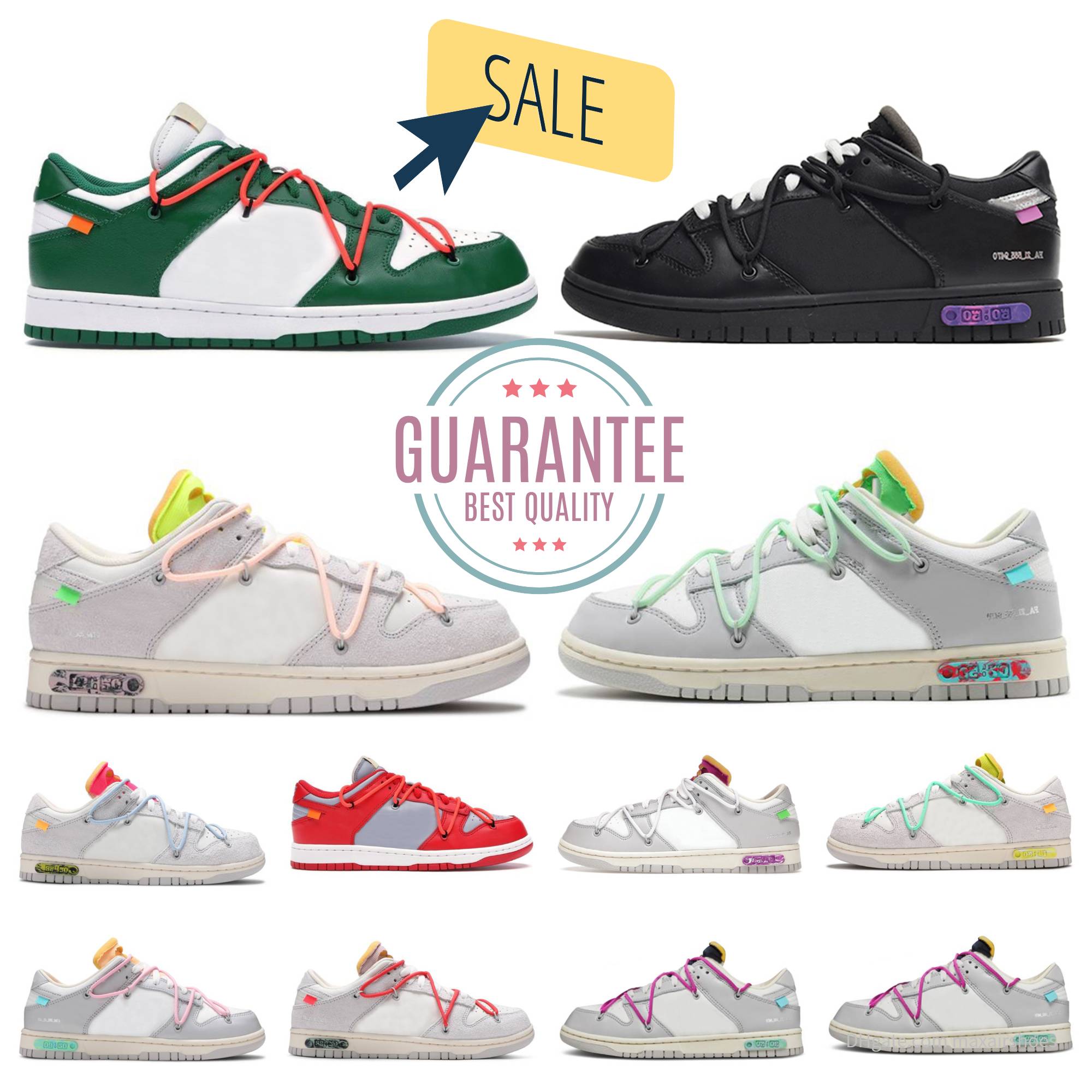 2025 Top Designer Luxury The Lot 01- 50 Sports Shoes Trainers Mens Womens 09 10 White Black Pandas Grey Green Fog Unc Traisners Varsity Pure Platinu