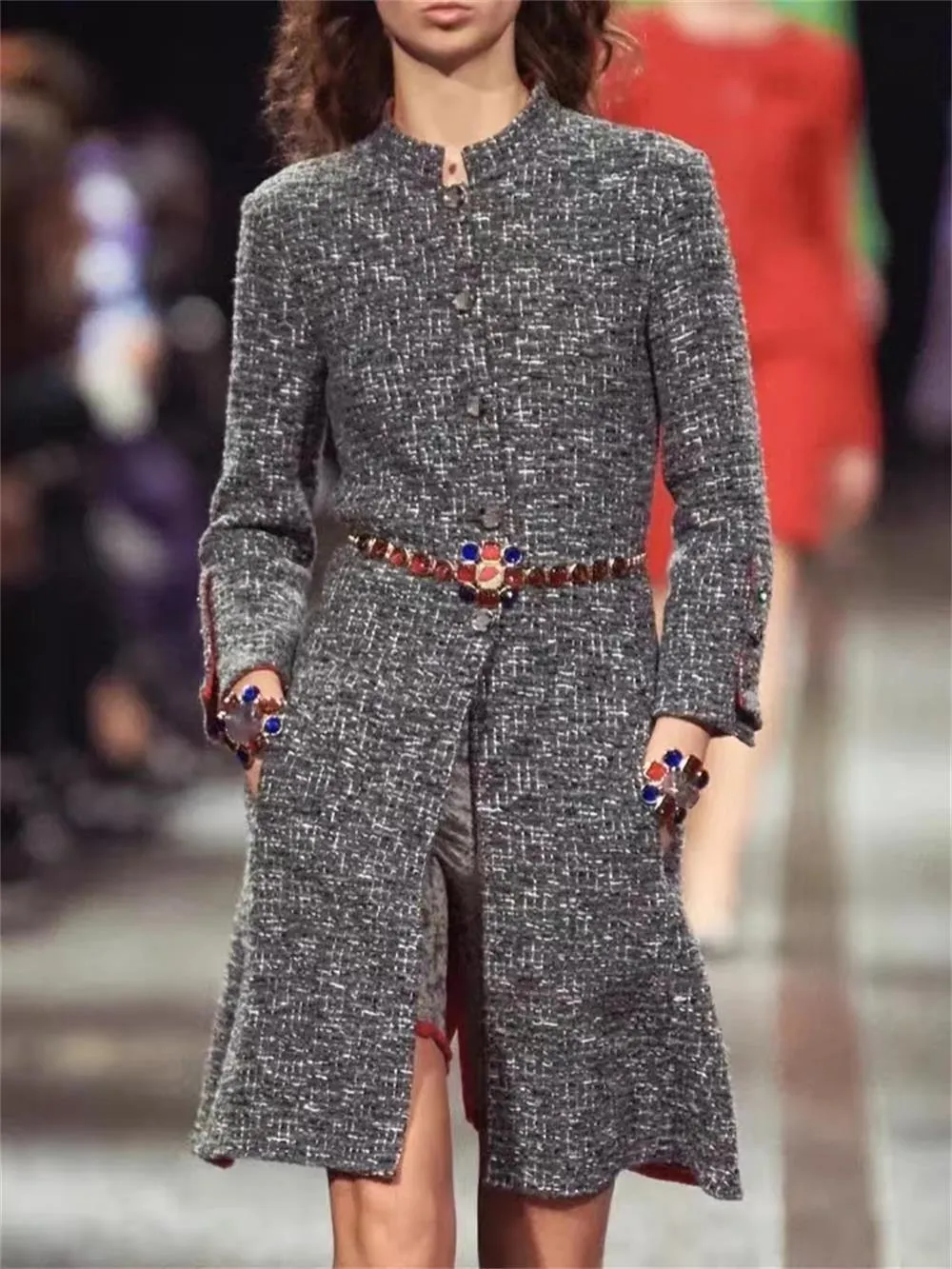 Chan 2025 Nouvelles vestes de vêtements pour femmes de grande taille de haute qualité Veste longue femmes manteaux designer femmes veste en tweed