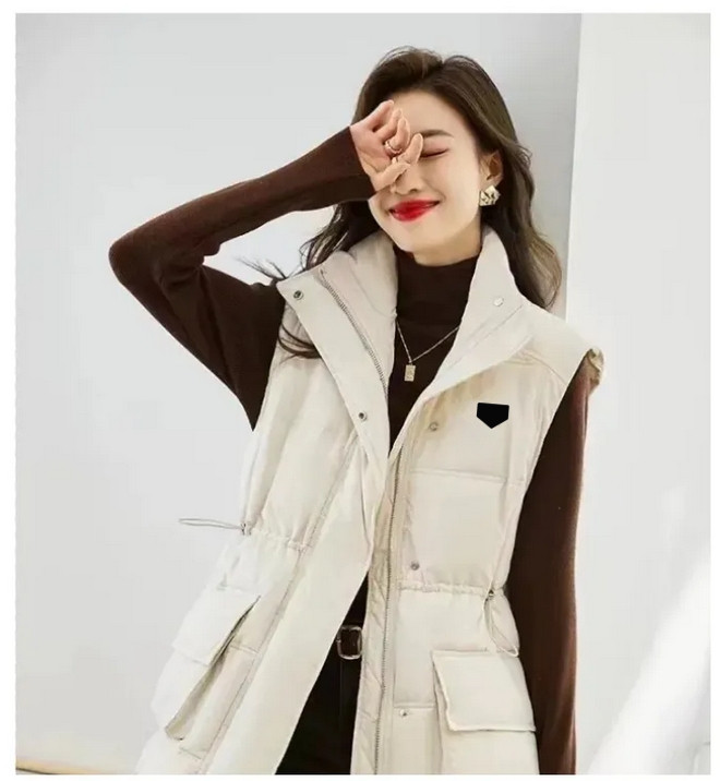 Nouvelle veste pour femmes manteaux de schéma de créateur de bombardiers parkas sans manche en manteau windbreaker femme à capuche vestes gilets