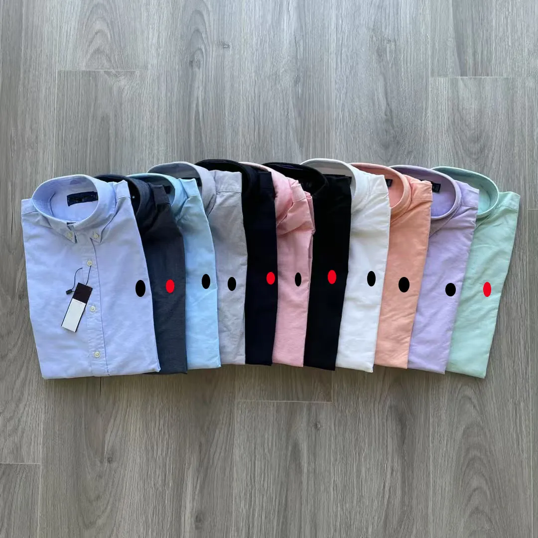 designer polo shirts High Quality Brand new Mens Top Embroidery Shirt long Sleeve Solid shirt Homme Slim Men Clothing Camisas Corduroy