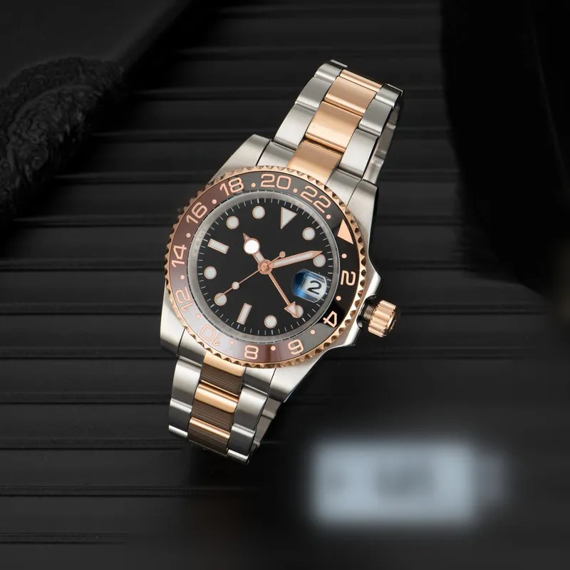 40mm Mens Watches Classic Designer Wristwatches Automatic Mechanical Movement Stainless Steel Strap Sports Luxury Diving Super Designer Man Watch