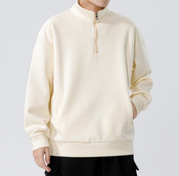 172 Turtleneck Sweatshirt for Men Autumn and Winter Thickened Loose Trendy Solid