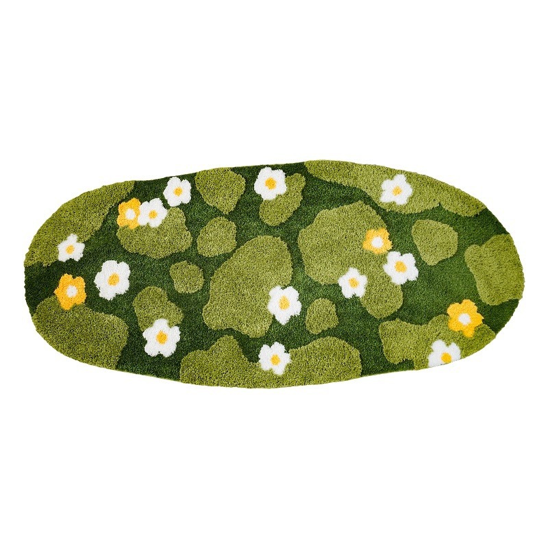Moss Carpet Flocked Carpet Bathroom Mat Bedroom Tufted Carpet Custom Living Room Carpet-image-1045969953