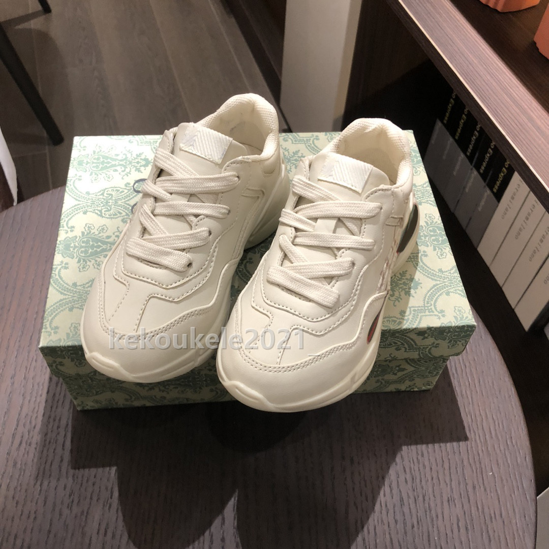 Baskets pour enfants en cuir authentique de haute qualité quatre saisons pour garçons filles fashion fashion sports chaussures enfants enfants co