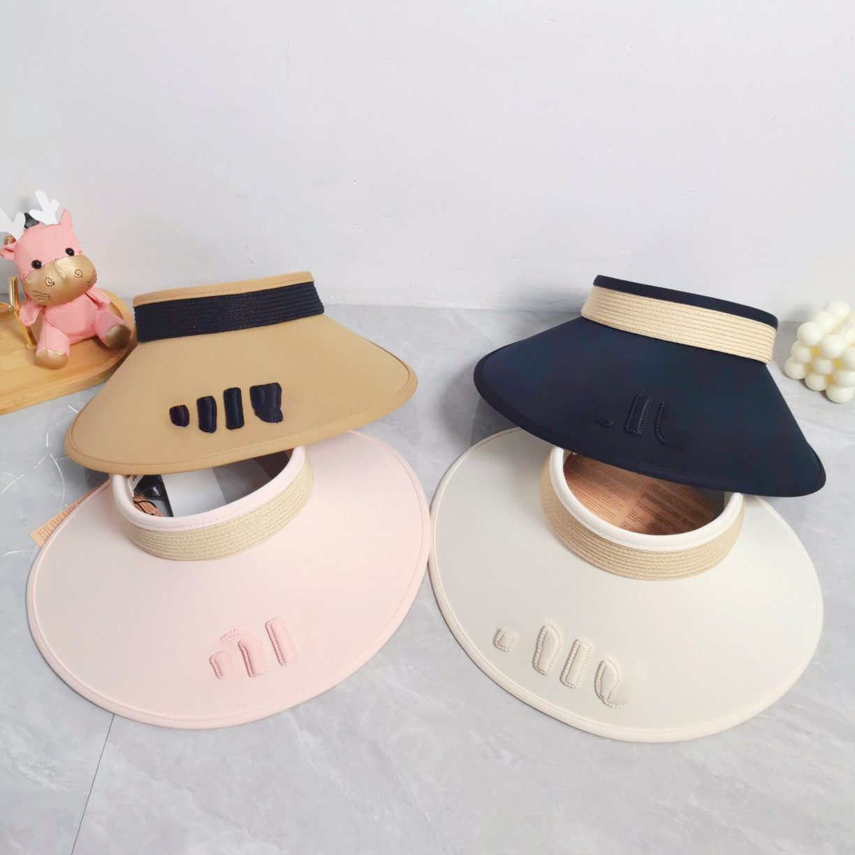 Bucket hat Visors Women Designer Hat Summer Wide Brim Hats Headless Sun Shade Hat Cool Straw Hat Classic Canopy Hat Children or Adults parent-chi-image-852707523
