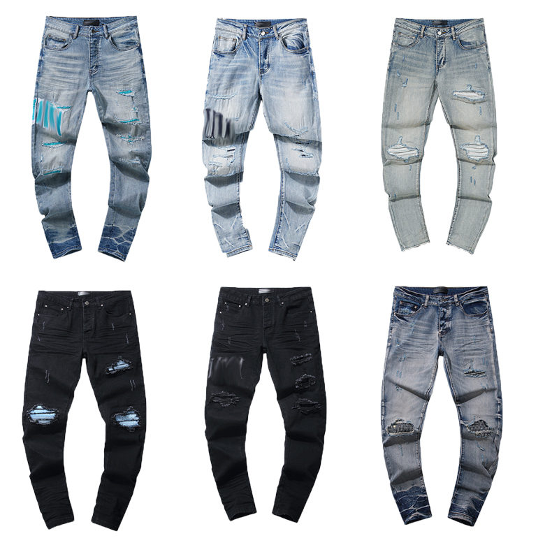 jeans des hommes de créateurs de mode jean s hommes marque le vrai style mince lavé fermeture à glissière pantalon décontracté urbain décoré