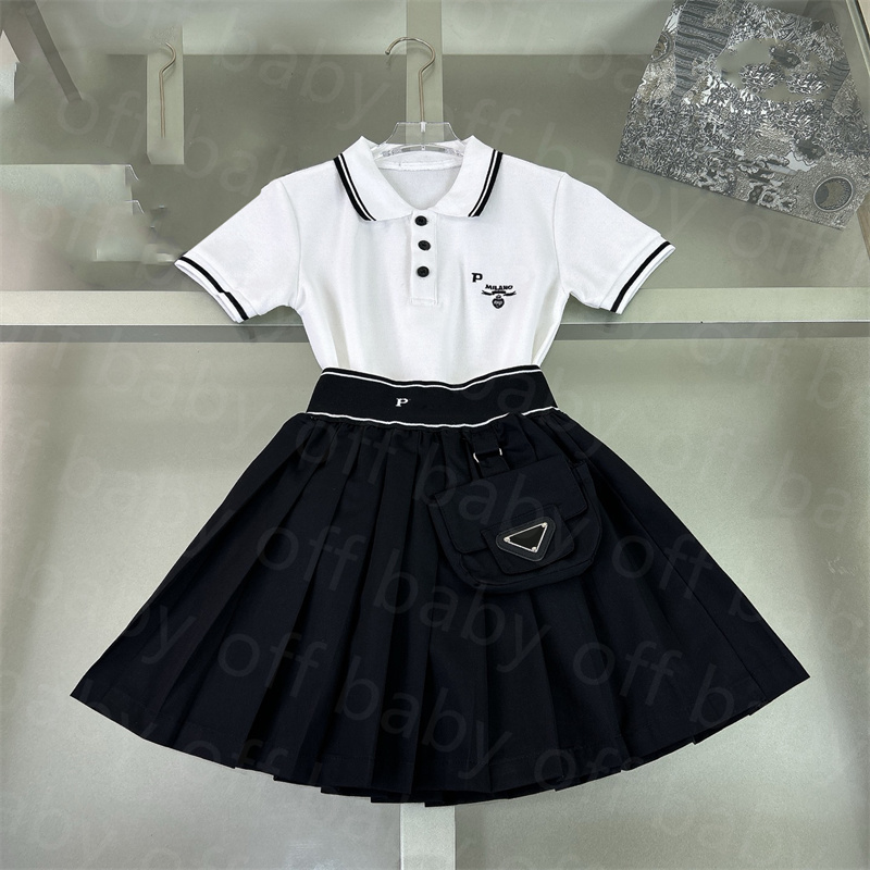 Two Piece Designer T Shirt Boys Girls Tees Baby Clothing Designers Brand Skirt Kids Short Sleeve -8 High Quality Tops Children Clothes DED2502253-image-1052141941