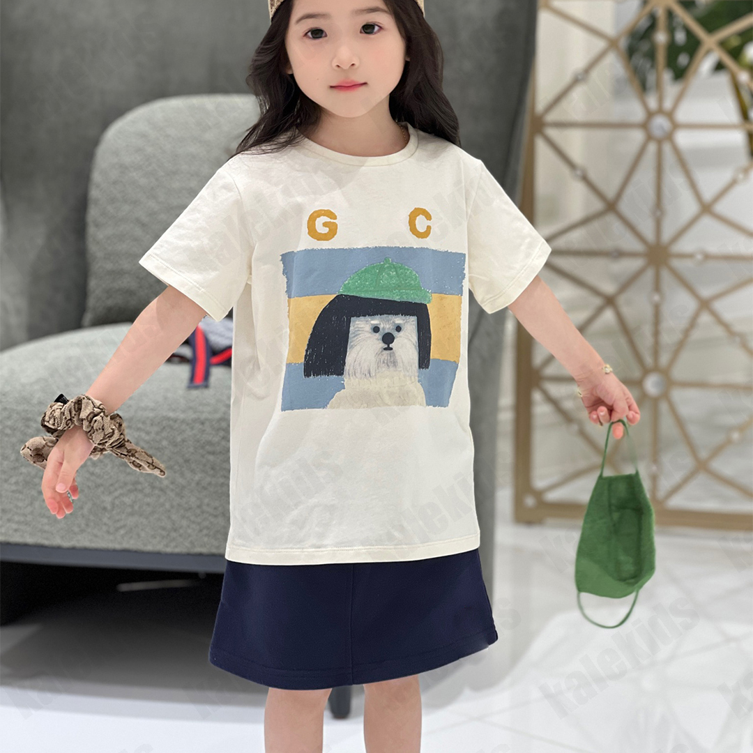 Kids Designer Tshirt CHIldren Top High QualiTY Tee Free Shipping Luxury Kid Design Tshirts Girl Boy Baby Clothes Summer Short Sleeve CHIld Clothe-image-1099160486