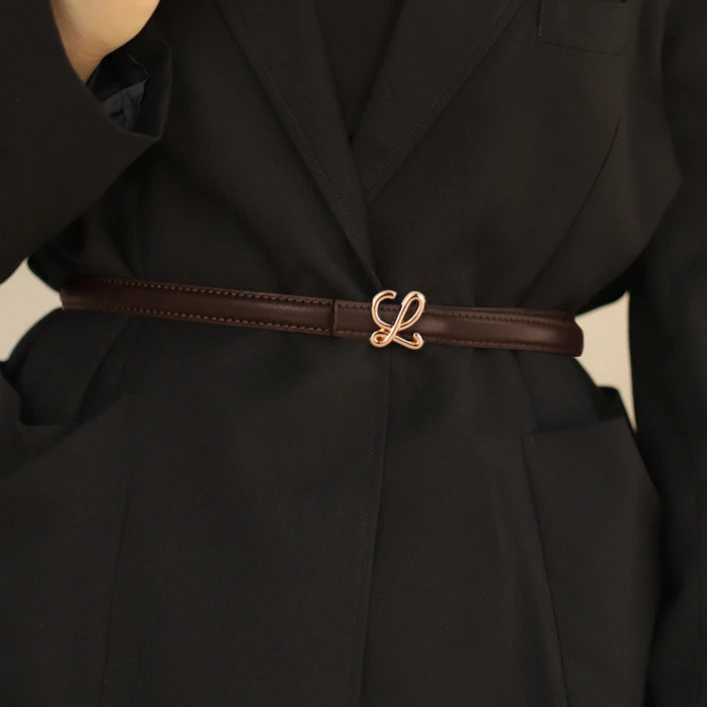 Belts Womens Retro Alloy Buckle Fashion Casual Jeans High End Long Skirt Pants Belt belts for women famous brand J250225-image-903820992