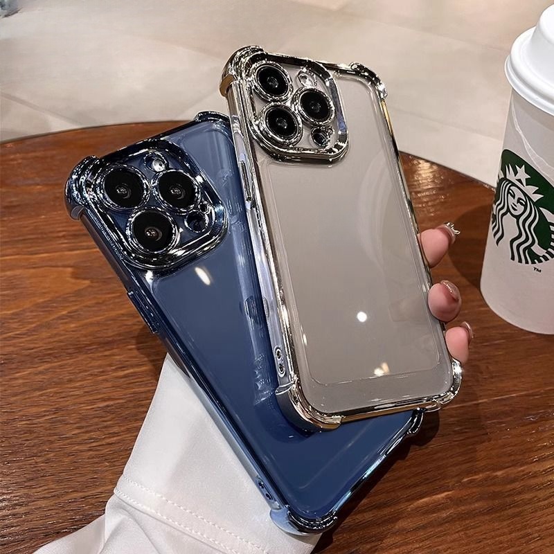 High-end cell phone case 4 colors Simplicity shockproof protective suitable for iPhone 16 15 14 Pro Max 13P 12 11 case