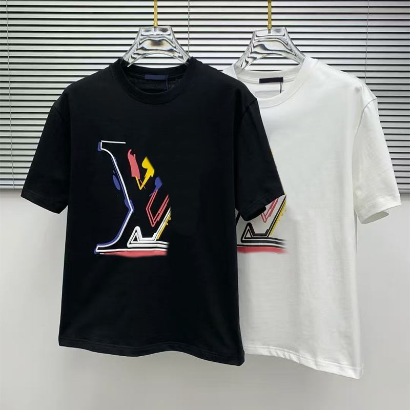 2025 Spring/Summer New Collection designer t shirt Loose with letters graphic tee Men's Vogue t shirt Black and white tshirt