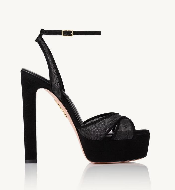Designer Leather Women's Divine Sandal Plateau chunky High Heel Sandals Summer Sandals High Walking Party Wedding Bridal 35-43box-image-954980703