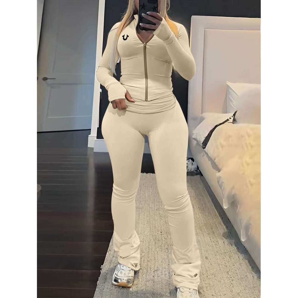 Womens Jumpsuits Letter Printed Black Casual Minimalist Fashion Yoga Pants Fitness Tight Jumpsuit Rompers Sexy Slim Designer two piece set woman X25