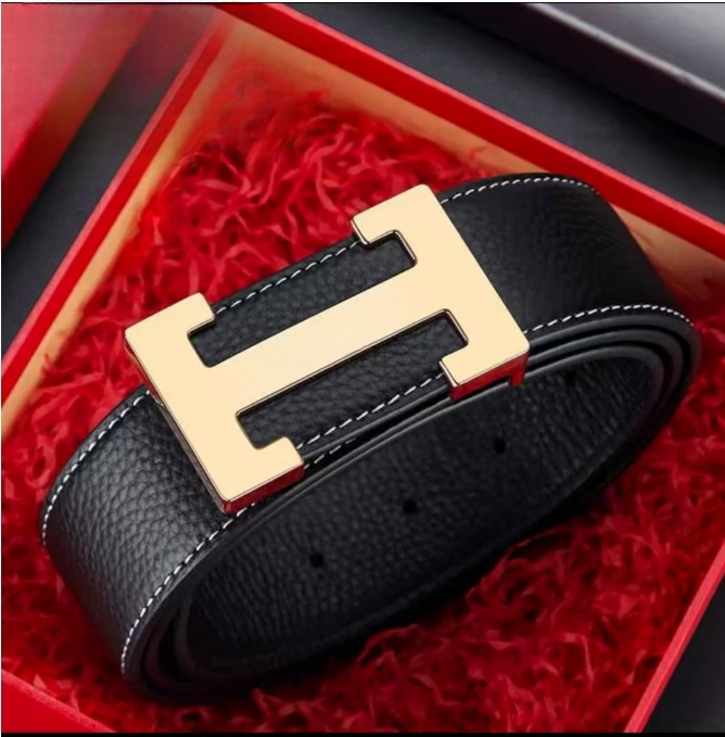 Designer Mens Belt brand belts Cintura Genuine Leather men Womens Luxury Gold Silver Buckle Fashion Belts Waistband Cintura For Women Width 38mm Wit