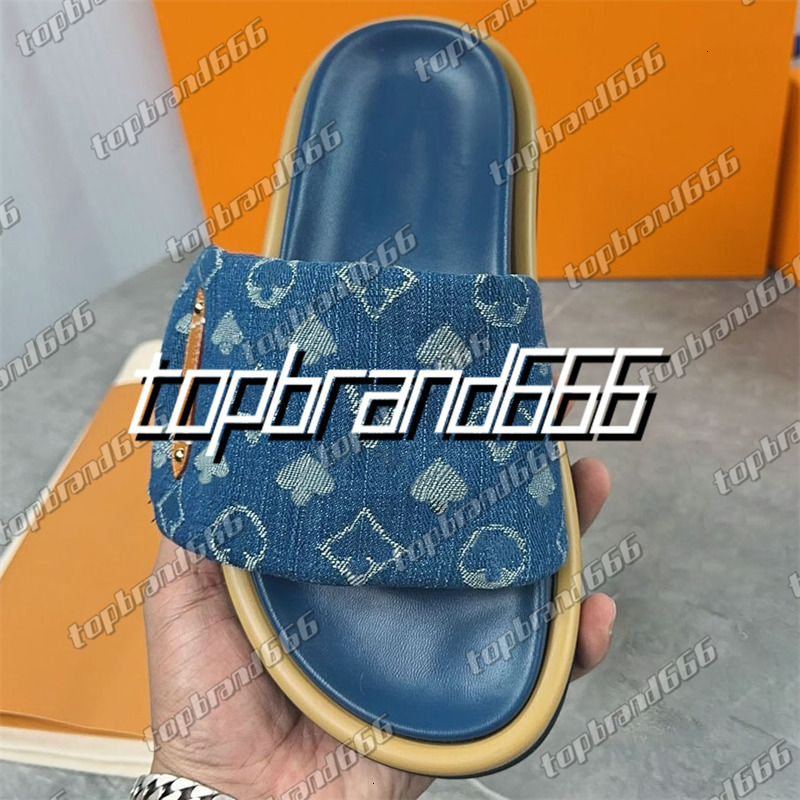 Designers Pool Pillow Mules Men Women Sandals Sunset Flat Comfort Mules Padded Front Strap Slippers Fashionable Easy-to-wear Style Slides-image-967127387