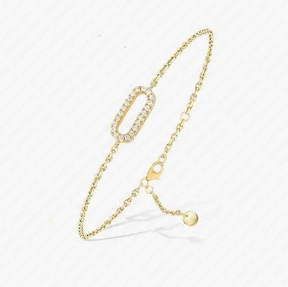 luxury designer jewelry Slide Stone women bracelet 925 sterling silver jewelry Lolita Style bracelet designer for women charms bracelet designer man