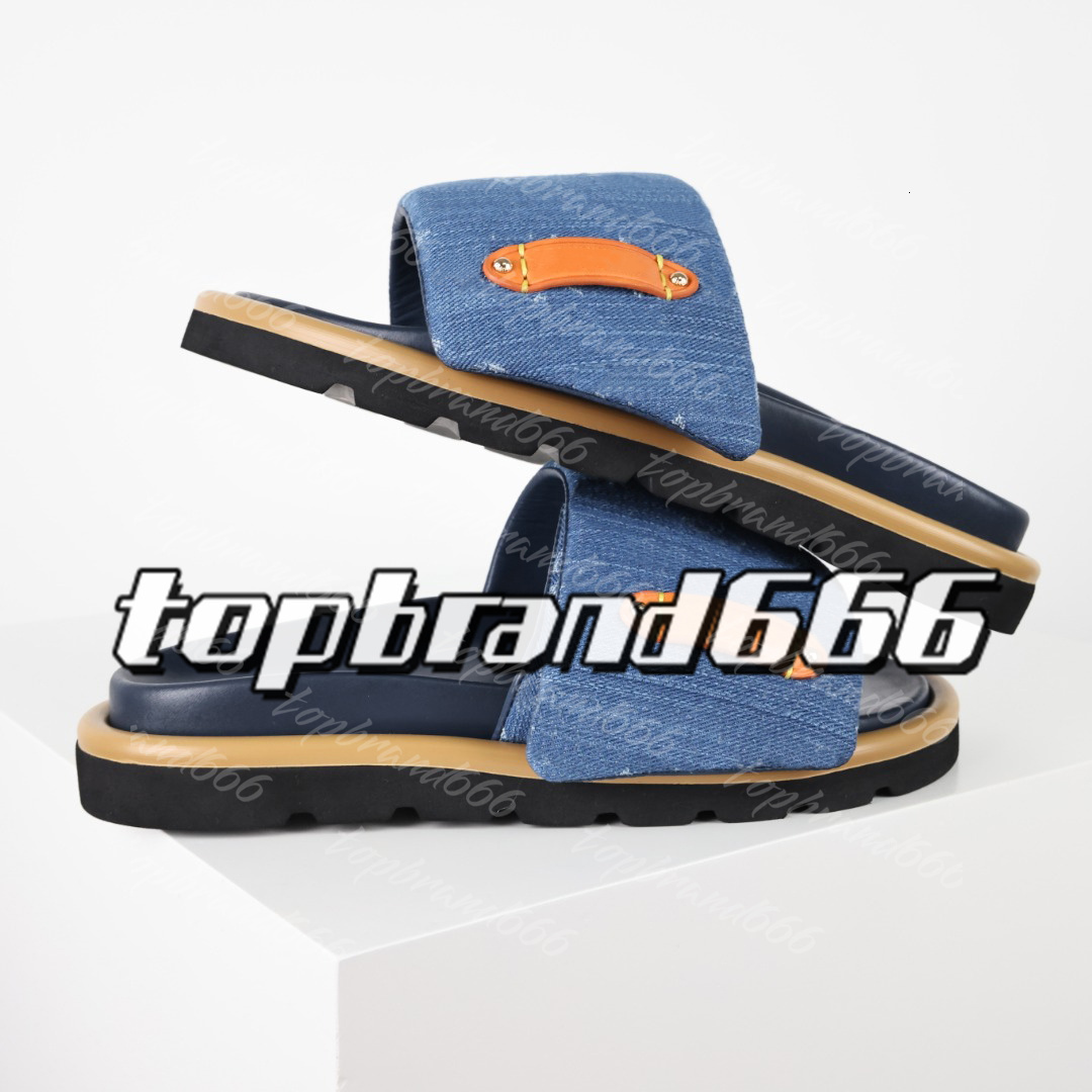 Designer Slides Pool Pillow sandals couples slippers men women leather flat shoes fashion beach slippers slides size 35-44-image-989025967