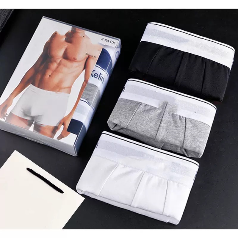 3 pièces homme boxer court homme doux caleçon homme marque de luxe confortable plusieurs couleurs pour hommes pantalon de survêtement sous-vêteme