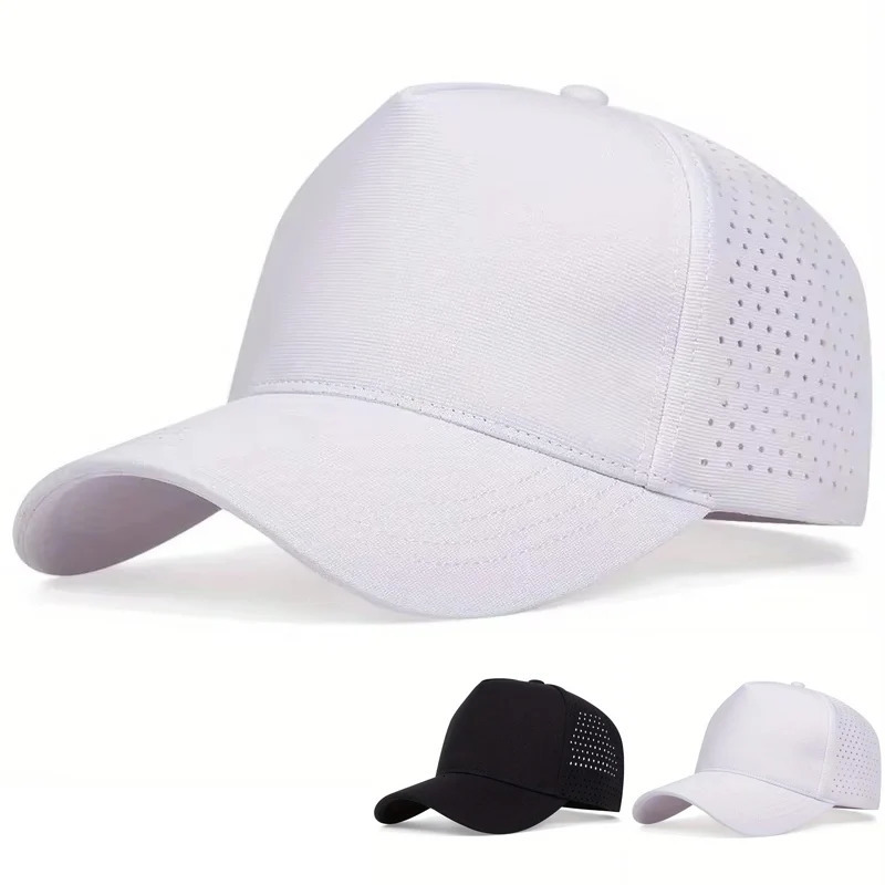 Unisex Solid Color Personality Baseball Net Caps Adjustable Casual Hats Spring and Summer Outdoor Sunscreen Hat 250526z