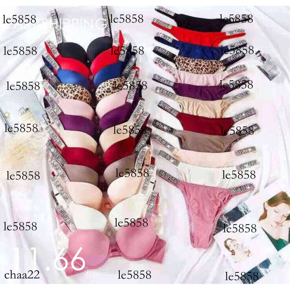 2024 Brassiere suit gather sexy bra sets girl smooth breathable underwear set adjustable female dia womens vs briefs Bras 6642ess-image-1060111996