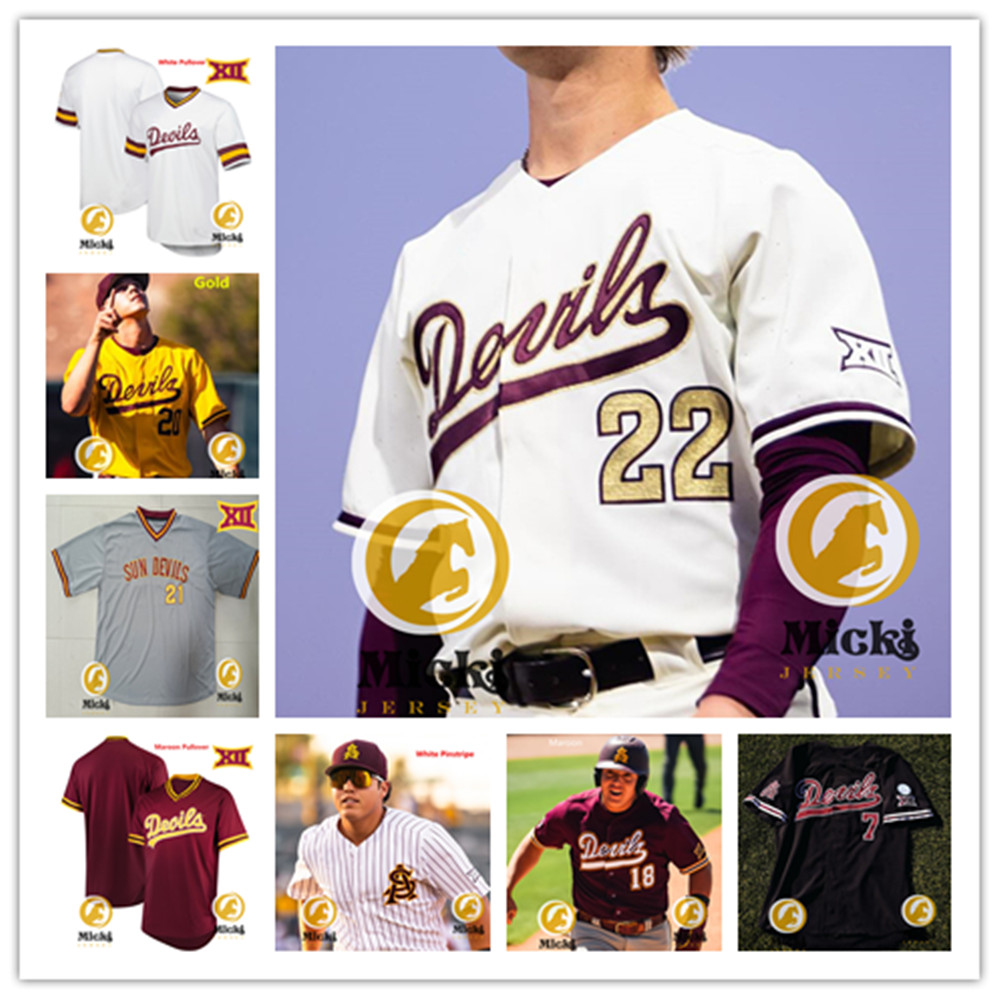 Spencer Torkelson ArizonaState Baseball Jersey Kade Higgins MichaelBrueser Christian Bodlovich Bronson Balholm Jaden Rashada ArizonaState SunDevi-image-888719919