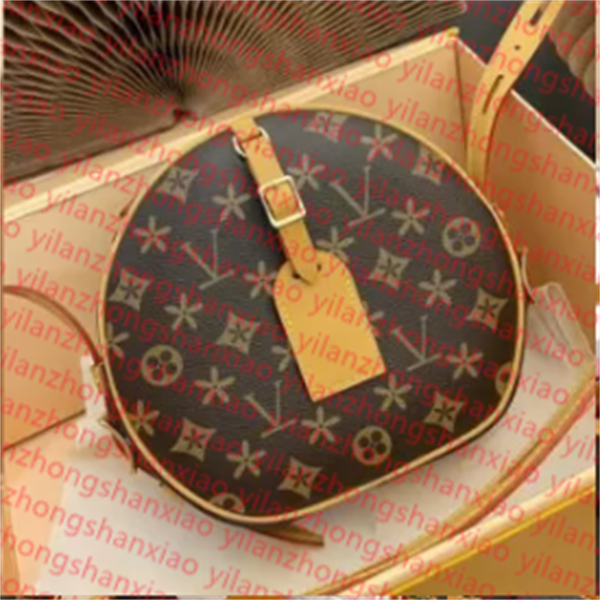 Designer boite chapeau souple round Bag cake Cowhide Shoulder Crossbody Bags Nano Handbags Clutchs Women phone camera Purses M6827