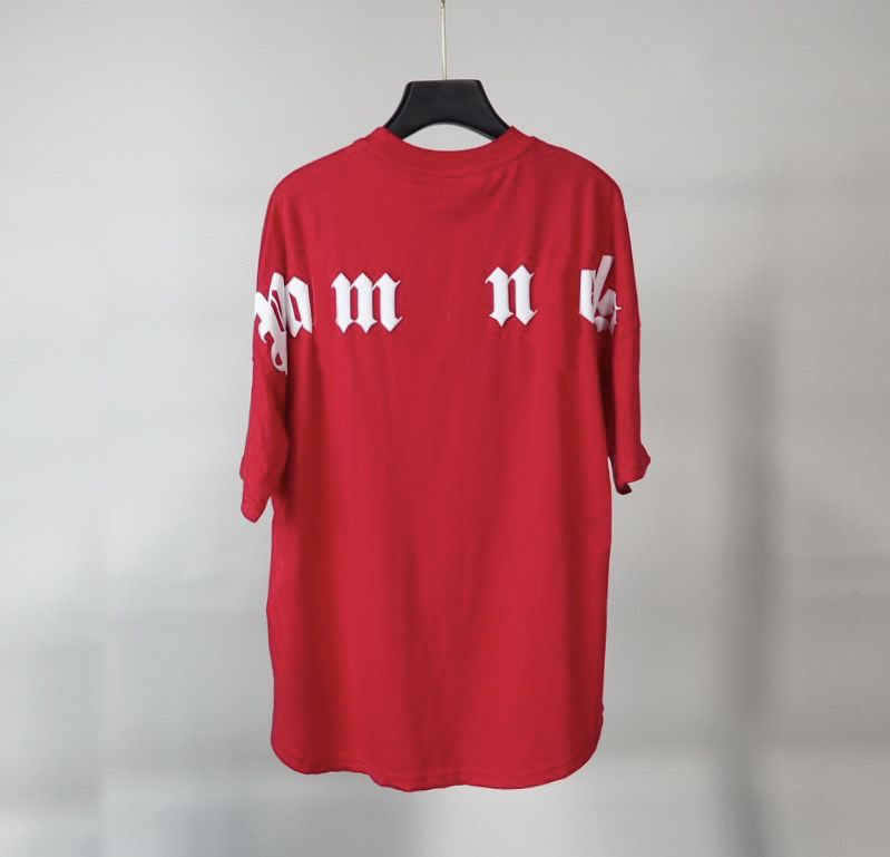 Palm Shirt Angelshirts Summer Fashion Quality Clothing Paris Designer Luxury Men's Women's Clothing Casual T Shirt Fashion Round Neck Palm