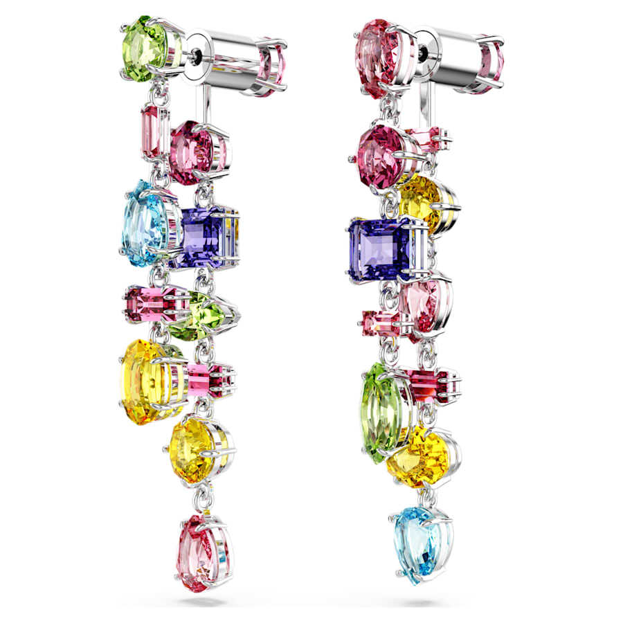 2025 New Big circle ice Austria crystal designer earrings for women pink colorful stone drop tassel lovely flower elegant earring earings ear rings