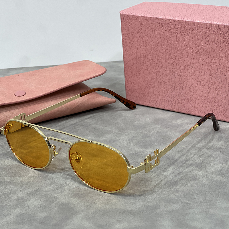 for nice Sunglasses women Oval Designer relax Alloy Goggle Cat Eye casual luxury FULL FRame Travel photography trend men gift glasses Beach shading