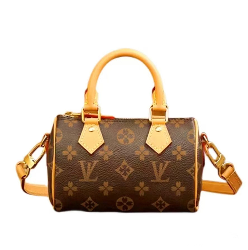 Nane New Designer Boston Style Handbag Classic Luxury Women's Casual Tote Elegant Printed Versatile Genuine Leather Crossbody Shoulder Bag Purs