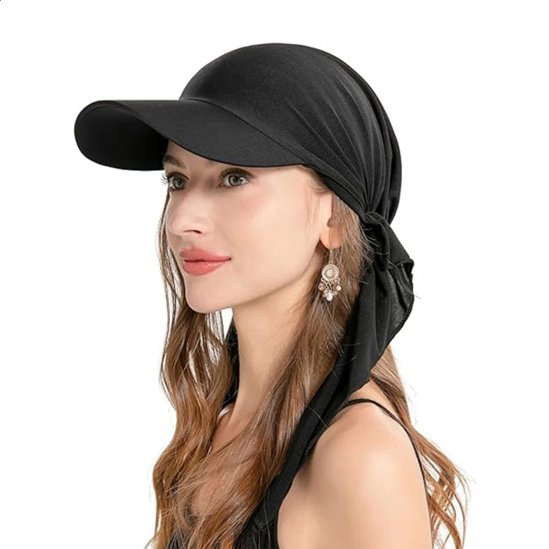 Solid Color Baseball Caps Turban Shawl n Women Muslim Low Profile Fitted Hat Summer Soft Breathable Headscarf Hijabs 250526z