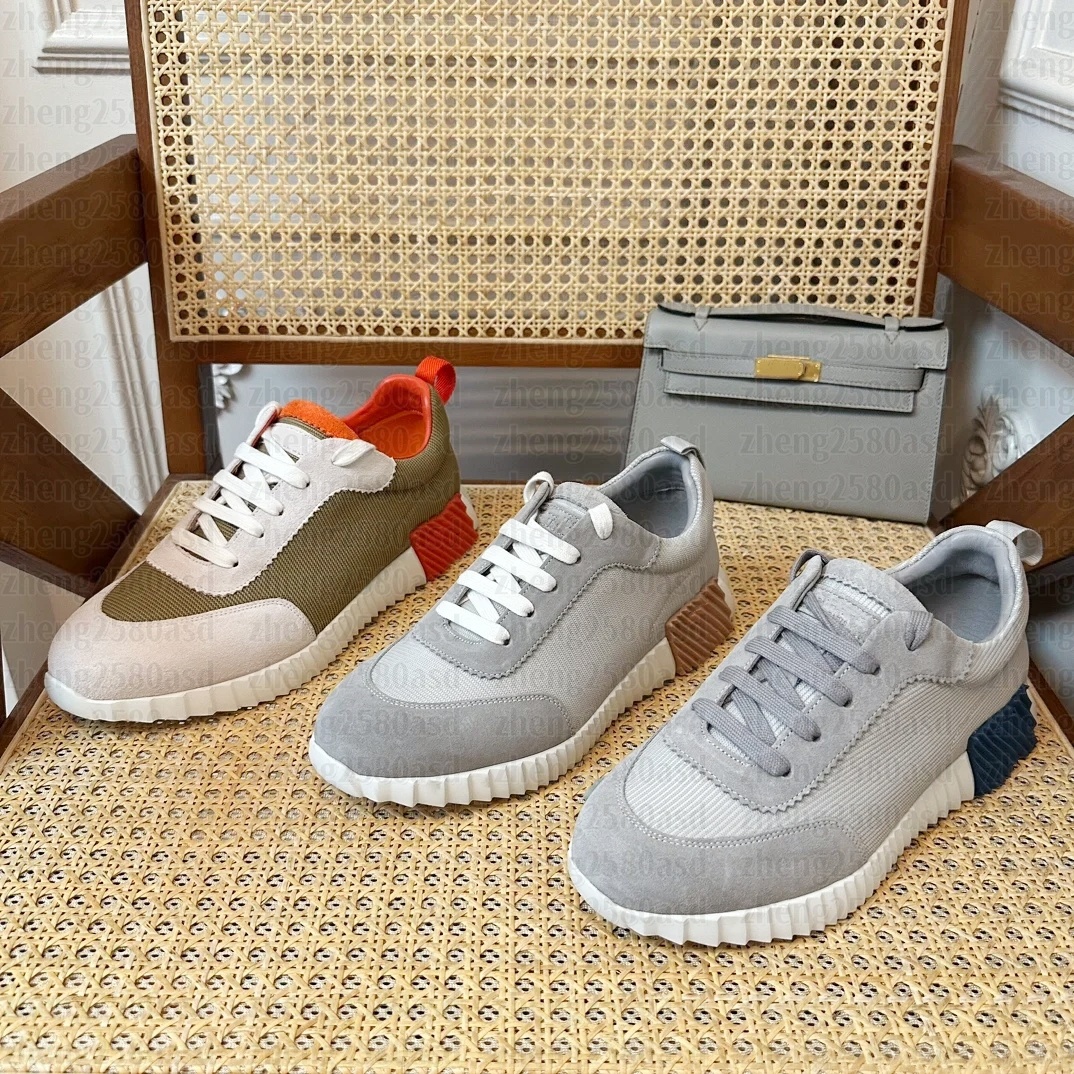 Top quality Orange Casual Shoe bouncing sneaker Designer Shoe Luxury Womens mens suede leather canvas track Platform outdoor sport golf trainer Hike