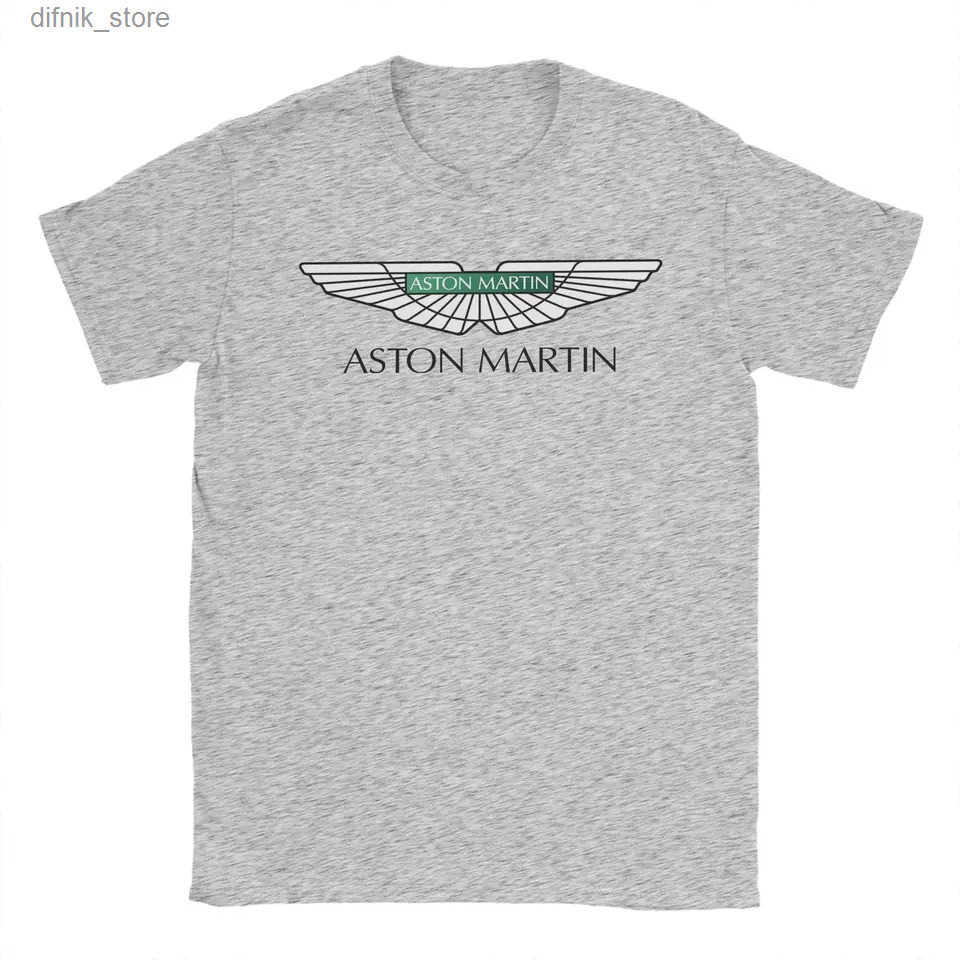 Mens Aston Martin Racing T Shirts Pure Cotton Tops Beach Classic Short Sleeve T Shirt O Neck Popular Design T Shirt y250603TK45