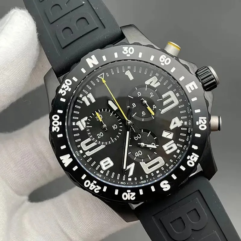U1 Top High-end Quality Designer Men's Watch Japan Quartz Endurance Pro Super Chronograph Blue Rubber 1884 Mens Watches Wristwatches Montre De