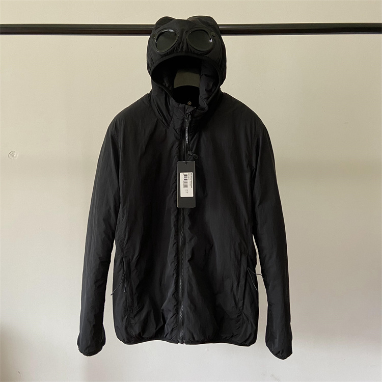 Chrome-R Padded Jacket Winter Warm Thick Men Jacket Casual Windproof Coat Goggle Size M-XXL Black