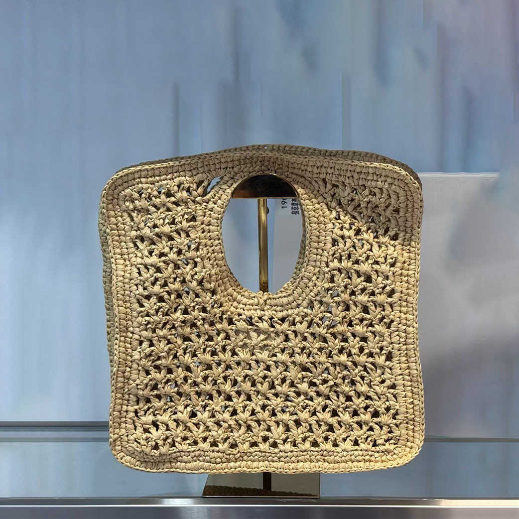top quality designer bags Summer French Hollow Raffia Woven Bag women Vacation Style Handbag for Women beach handbags 250615