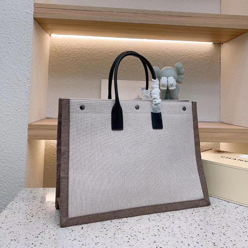 Tote Bage Sac Paille Canvas Cuir grand sac à main Femmes Hommes Luxury Travel Travel Sac à provisions de grande capacité xx