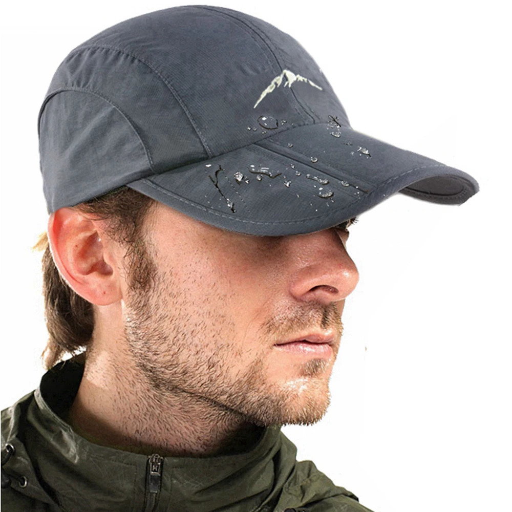 Spring Summer Outdoor Sport Baseball Cap Quick Drying Hat Unisex Waterproof Breathable Foldable Cycling hat Sun Protection 250526z