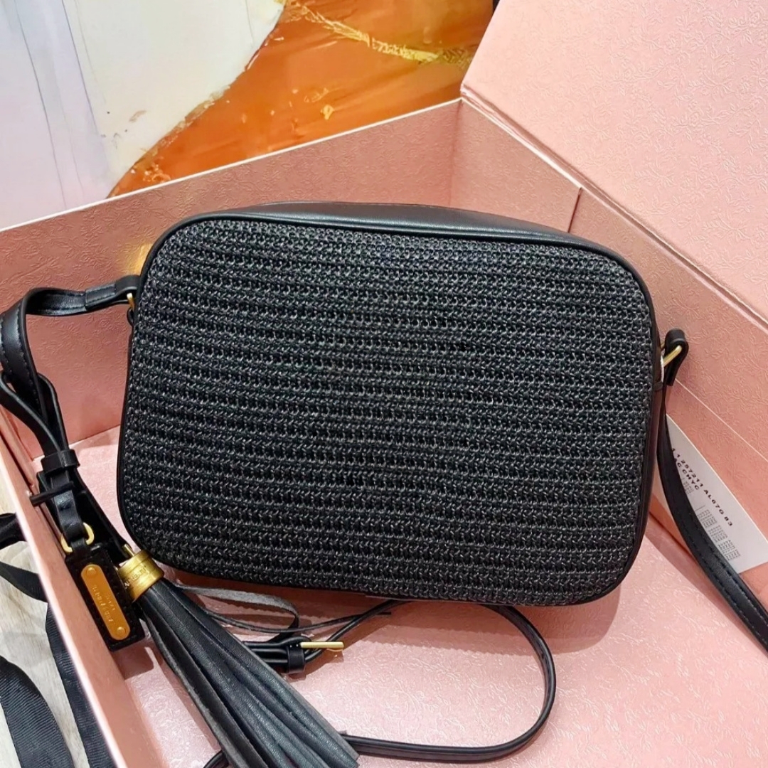 10a Raffias camera Even bag Designer shoulder handbag Womens pochette envelope bag Luxury weave crossbody Straw leather bag Mens chain Summer beach