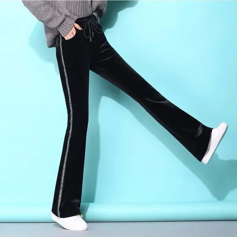 Woman Trousers New In Spring Autumn Flare Pants for Women One Size Korean Fashion High Quality Vintage All Medium Clothing Xxl G