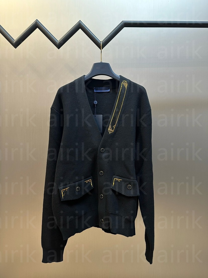 Men's Sweaters Top Grade Brand Designer Luxury Fashion Knitted Mens Cardigan Sweater Casual Trendy Coats Jacket Men Clothing