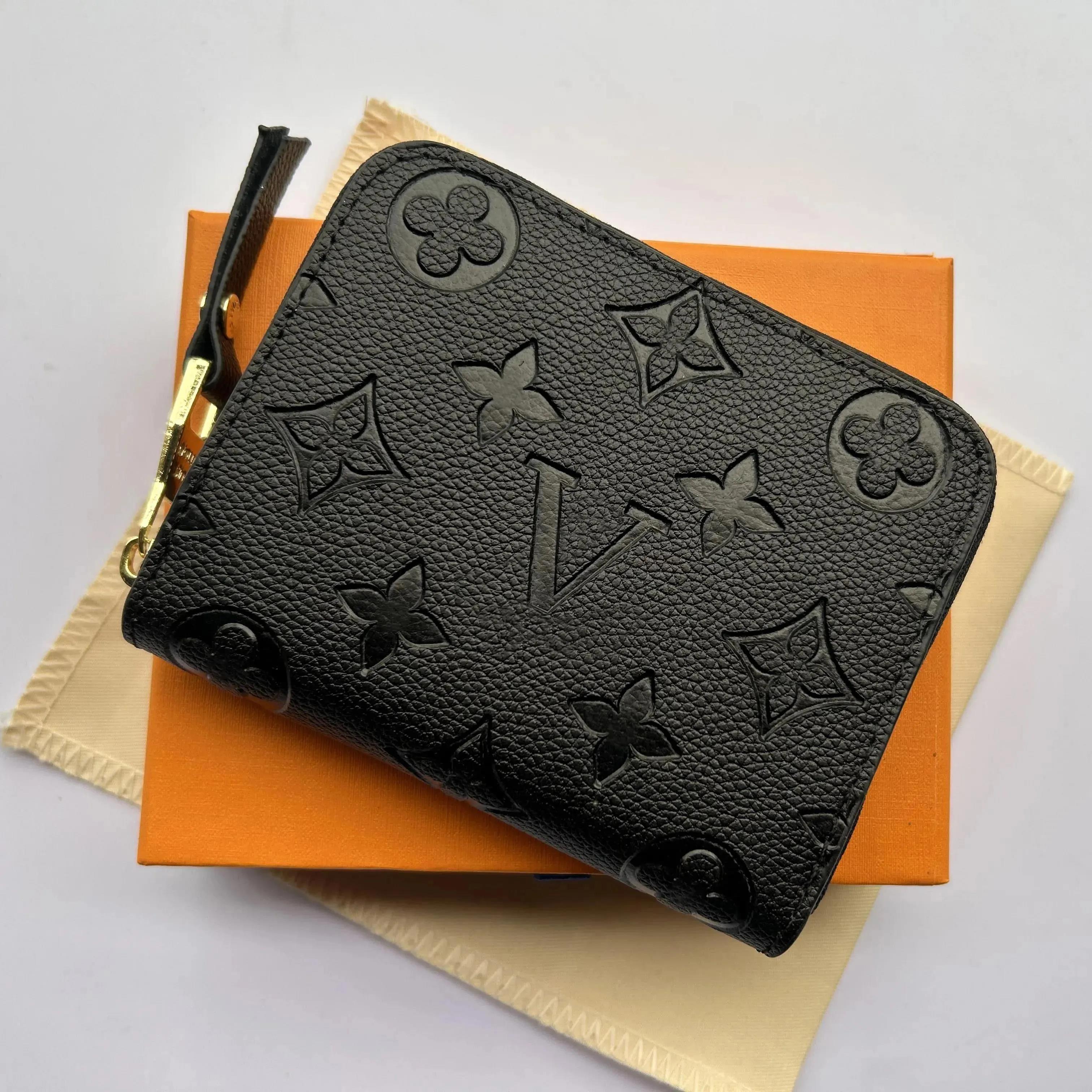 Wallets 10A Top Quality M42616 Luxury Designer Zippy short Wallet Womens Zipper Brown Wallet Mono gram Canvers Leather Check Plaid Wallet card holde