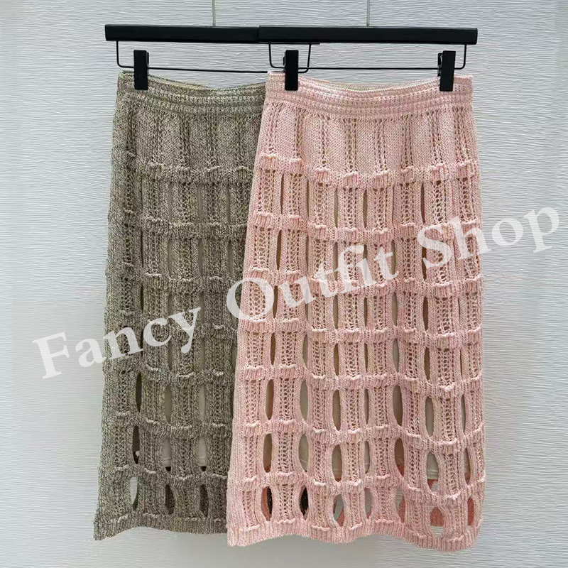 2025 New Fashion Clothing Women's Knitted Dress Sleeveless Vest Skirt-image-809489745