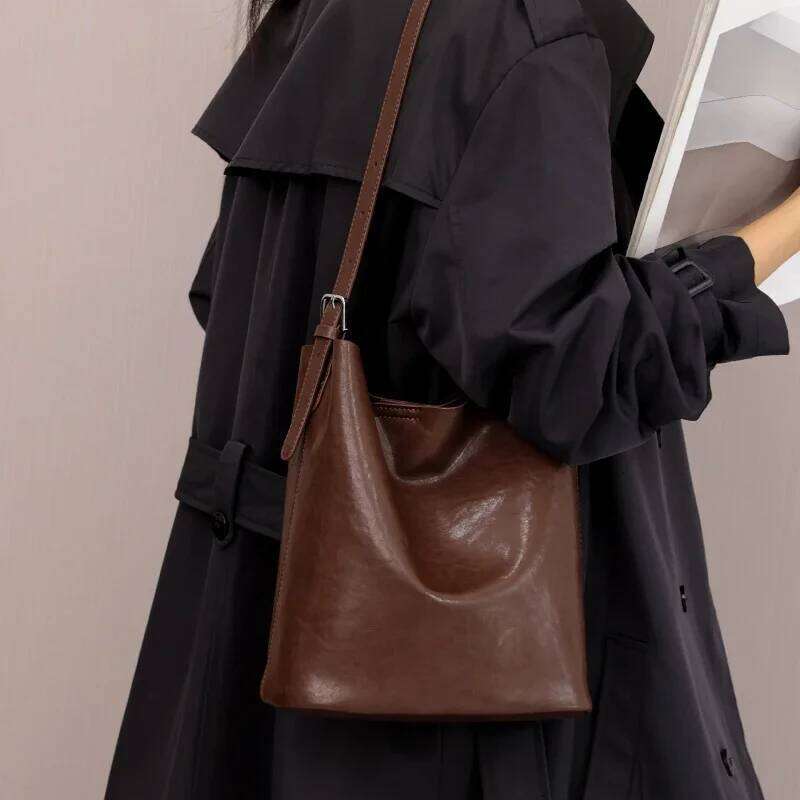 2025 Women's Cowhide Genuine Leather Ladies High Quality Designer Handbag Casual Crossbody Bags Female Shoulder Lady Luxury Bag