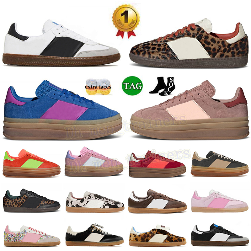 Designer Womens Loafers Platform Bold Casual Shoes Low Suede Sneakers Floral Embroidery Lucid Pink Black White Leopard Print Vegans Skate dhgate