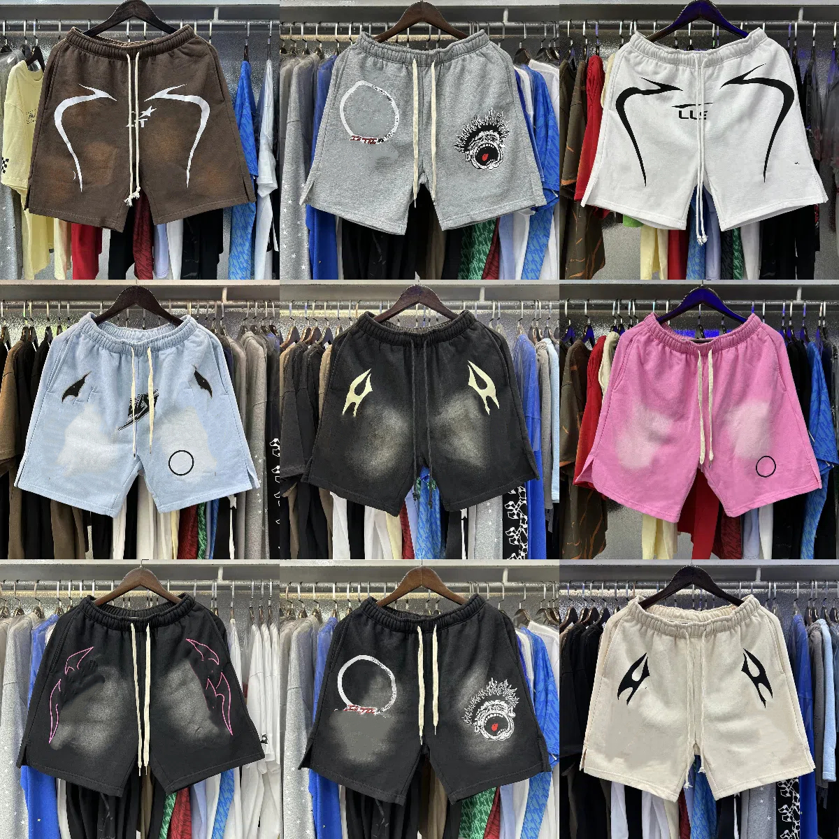 Men's Shorts Designer Basketball Letter Print Shorts Fashion Brand Casual Loose Fit Streetwear Hip Hop Sports Short Pants-image-994626932
