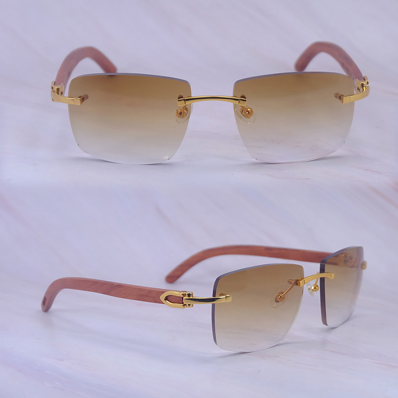Luxury Handcrafted Sunglasses with Natural Wooden Big Square RooseWood Designer Stylish Luxury Vintage Sun Glasses Retro Shades Eyewear Mens Decorat