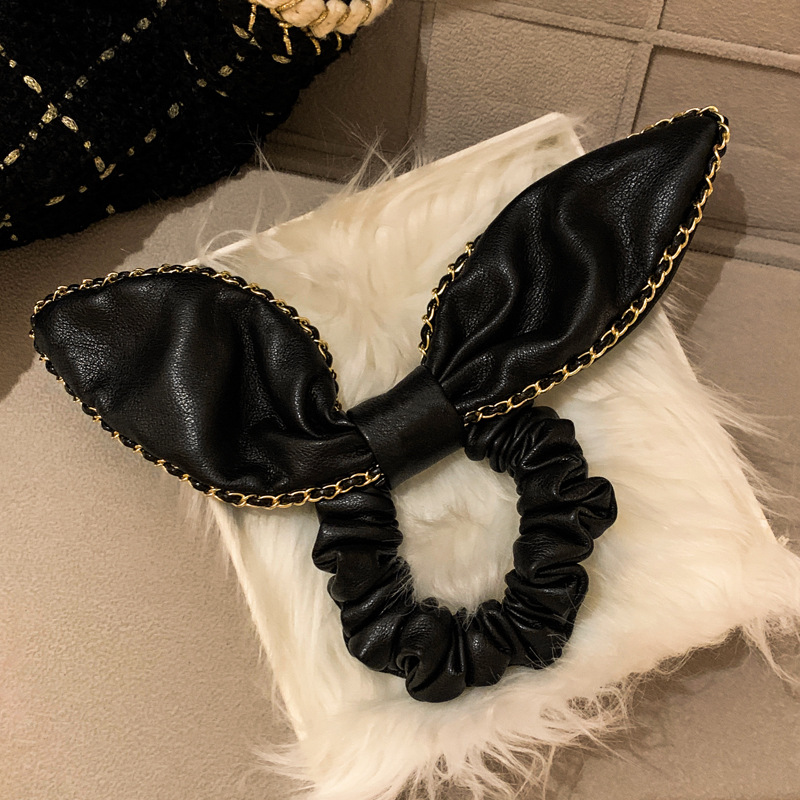 Letter Bow Hair Rubber Bands Designer Jewelry Barrettes Fashion Hair Rubber Bands Pony Tails Holder Hair Accessories-image-1060706373