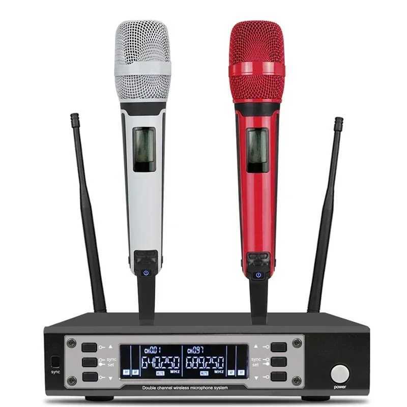 EW135G4 EW100G4 100G4 SKM9000 Dynamic Long Distance Professional UHF Dual Handheld Wireless Microphone System for Stage Performance L260524AEM8-image-1060689502
