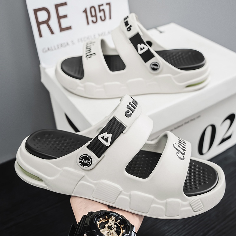 2025 summer free shipping new designer slippers men wearing EVA thick soled for sports plus size beach sandals